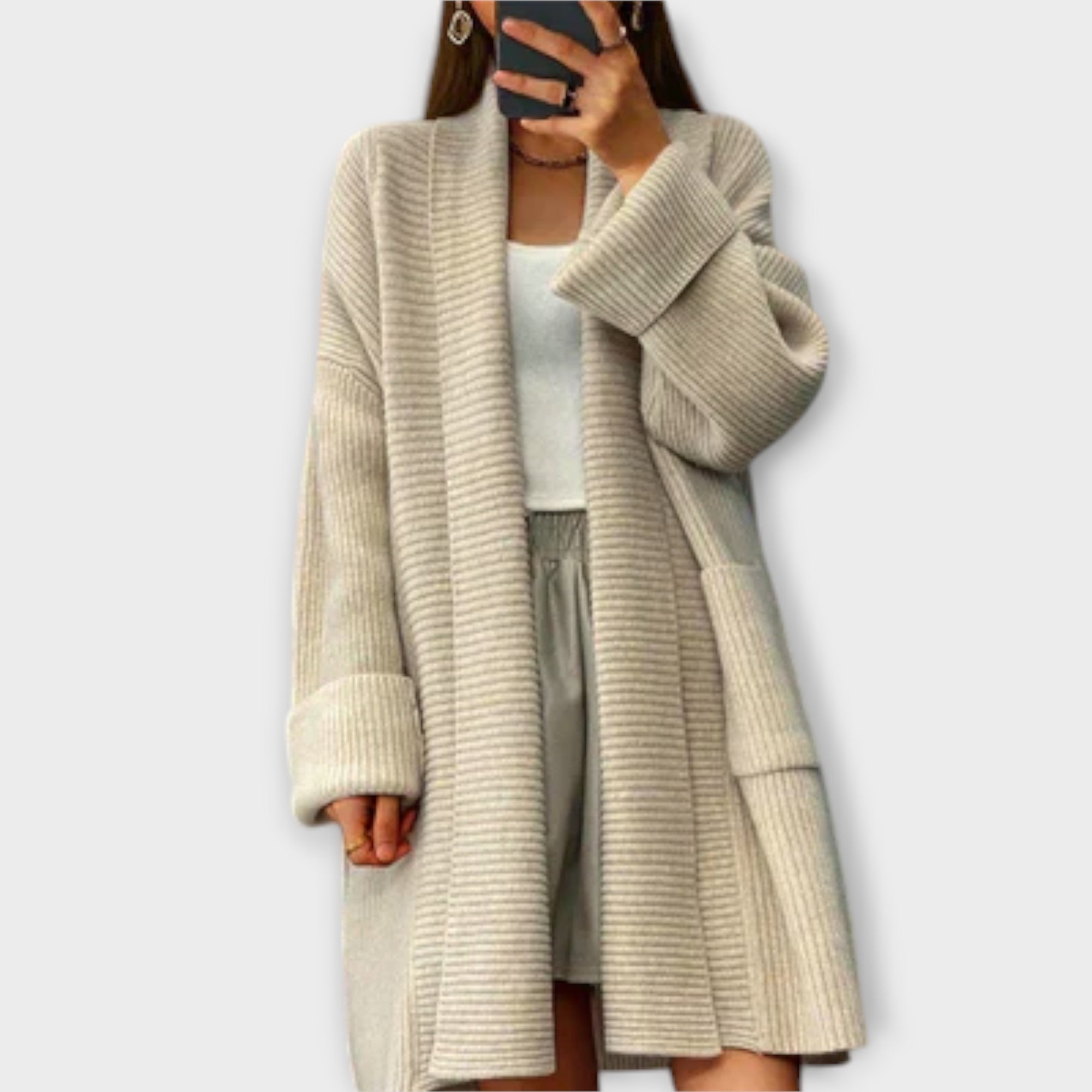 Eufemia | Cardigan tricotat lung Eufemia