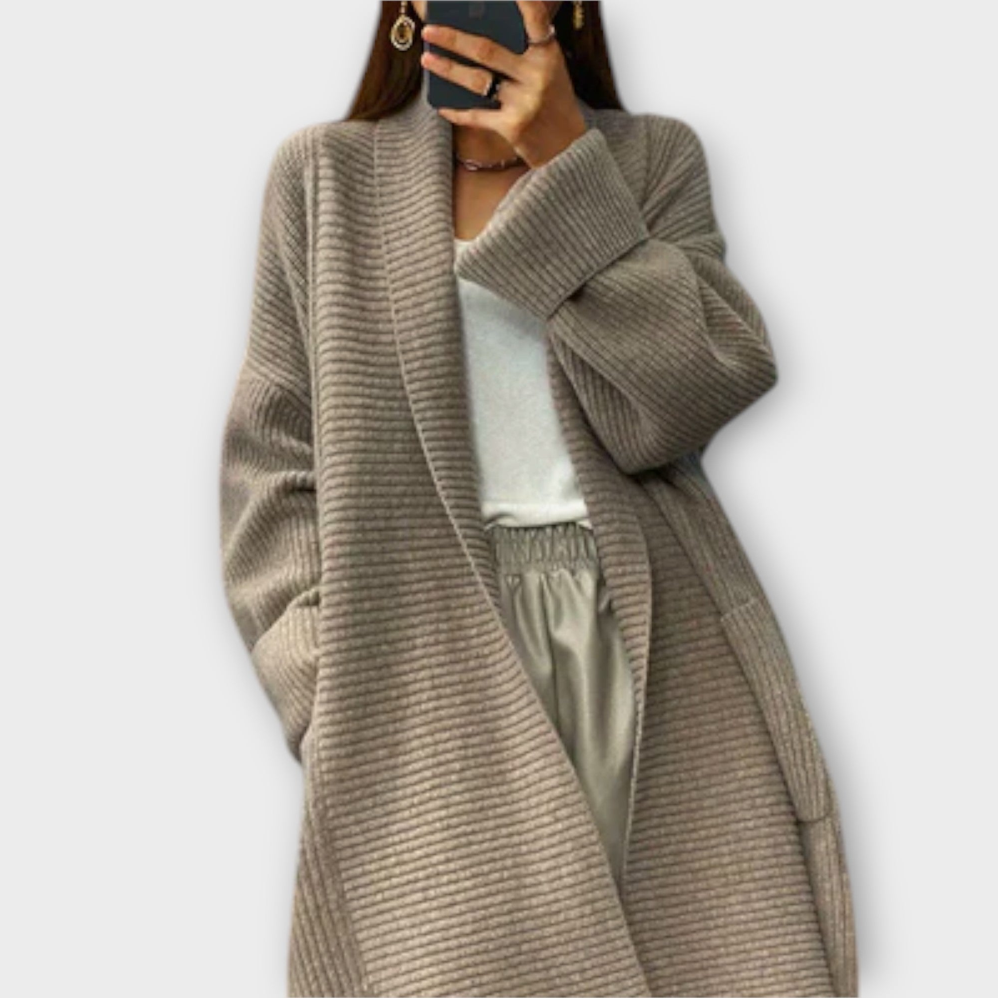 Eufemia | Cardigan tricotat lung Eufemia