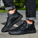 Leik | Ghete din piele cu fermoar lateral Leik