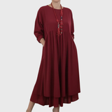 Melvaria | Rochie midi confortabilă, fluidă și versatilă