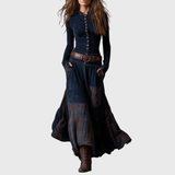 Azucena | Rochie maxi din piele ecologică