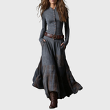 Azucena | Rochie maxi din piele ecologică