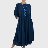 Melvaria | Rochie midi confortabilă, fluidă și versatilă