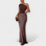 Ariana | Elegant and graceful one-shoulder maxi dress