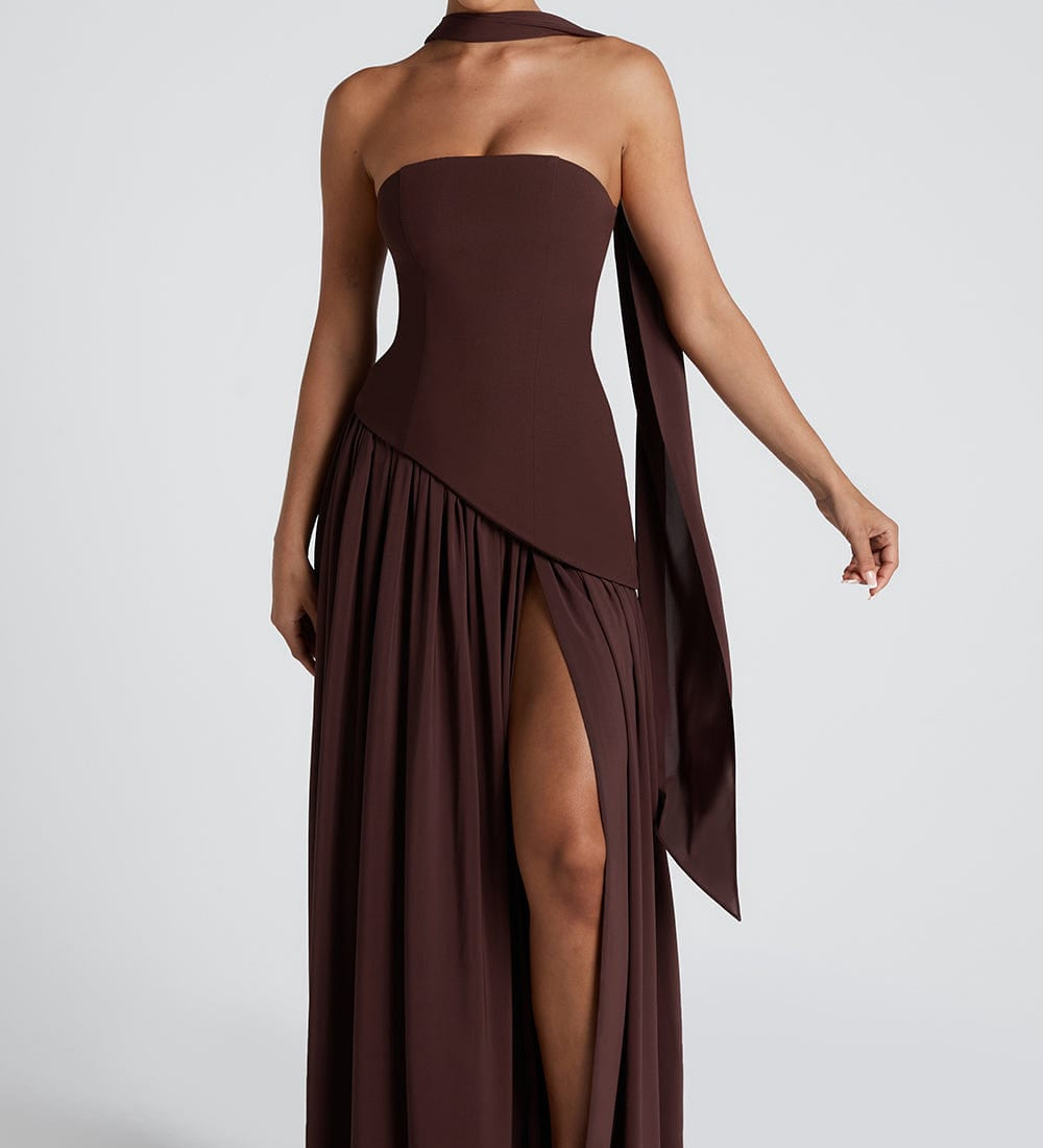 Tessa | Rochie maxi, fără bretele