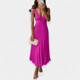 Adriana | Pleated, flowy, and elegant maxi dress
