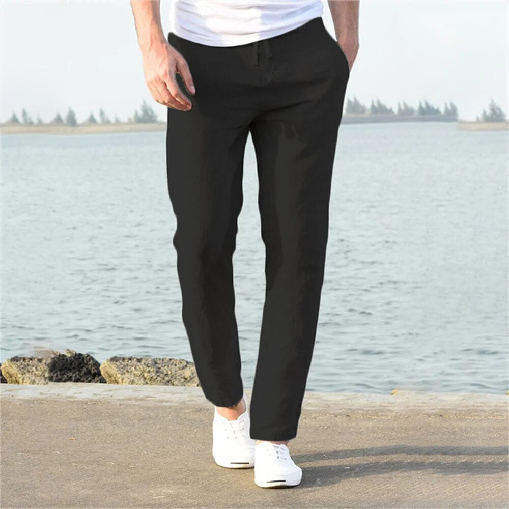 Liam | Pantaloni ușori de in Liam