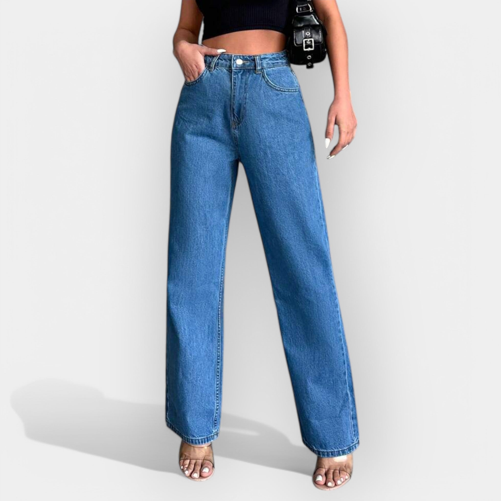 Anaïs | Jeans cu talie înaltă și linie largă Anaïs