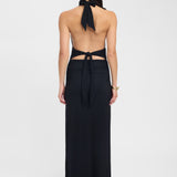 Lerata | Rochie lungă elegantă, cu guler tip halter