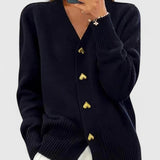 Sirje | Cardigan tricotat elegant cu nasturi Sirje