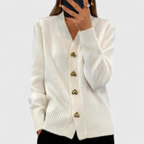 Sirje | Cardigan tricotat elegant cu nasturi Sirje