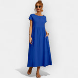 Laine | Rochie ușoară din bumbac, cu buzunare