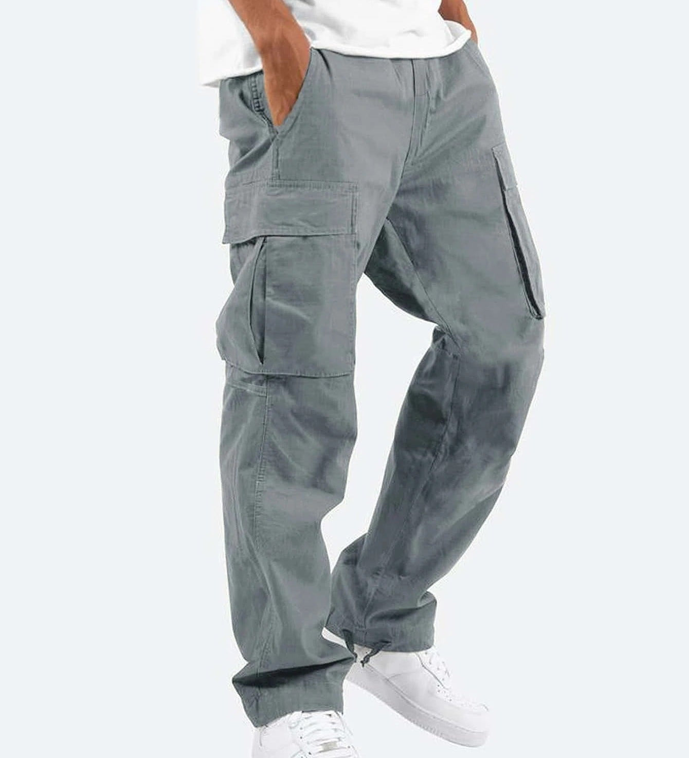 Pikk | Pantaloni cargo stretch bărbătești Pikk