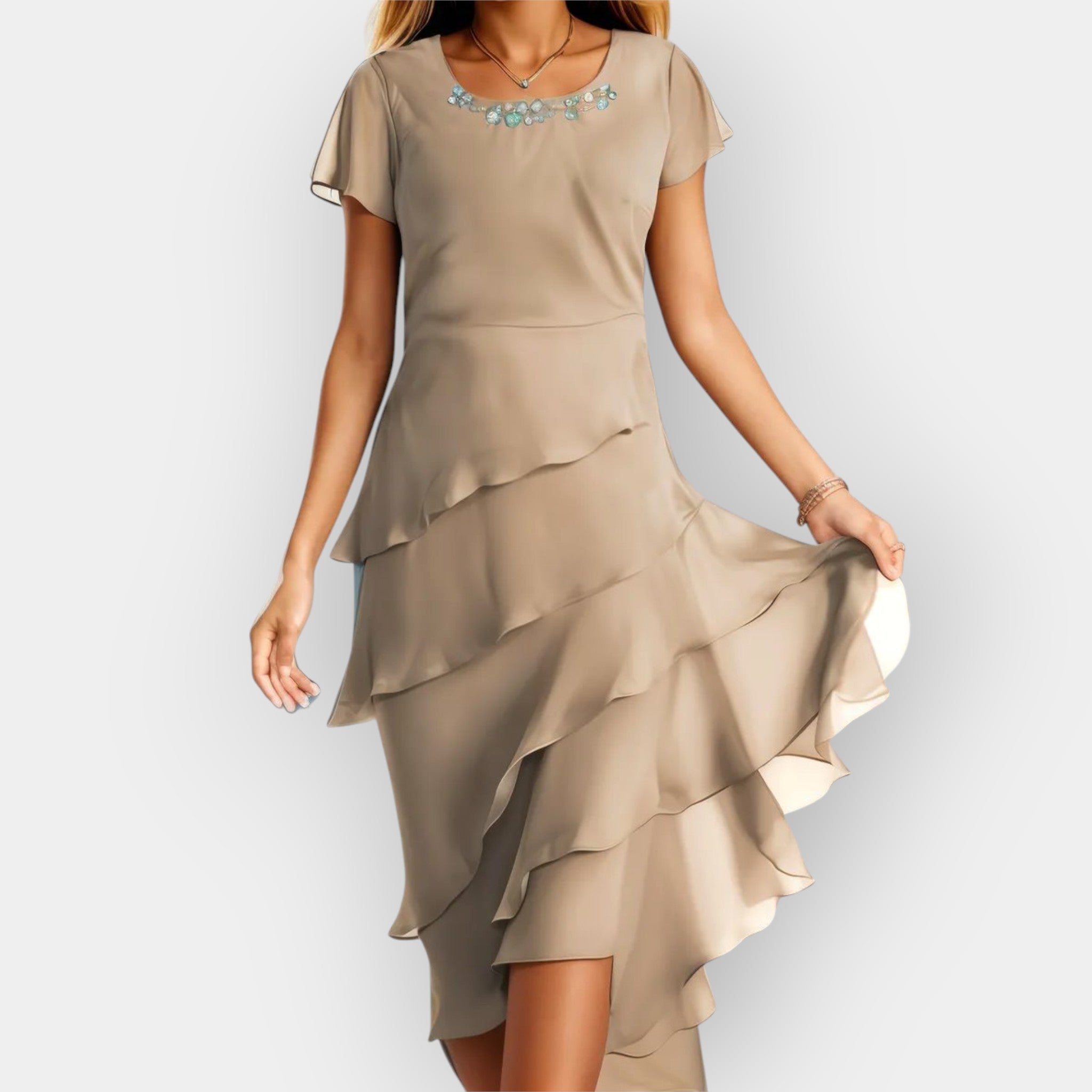 Adeele | Rochie din șifon, ușoară și elegantă