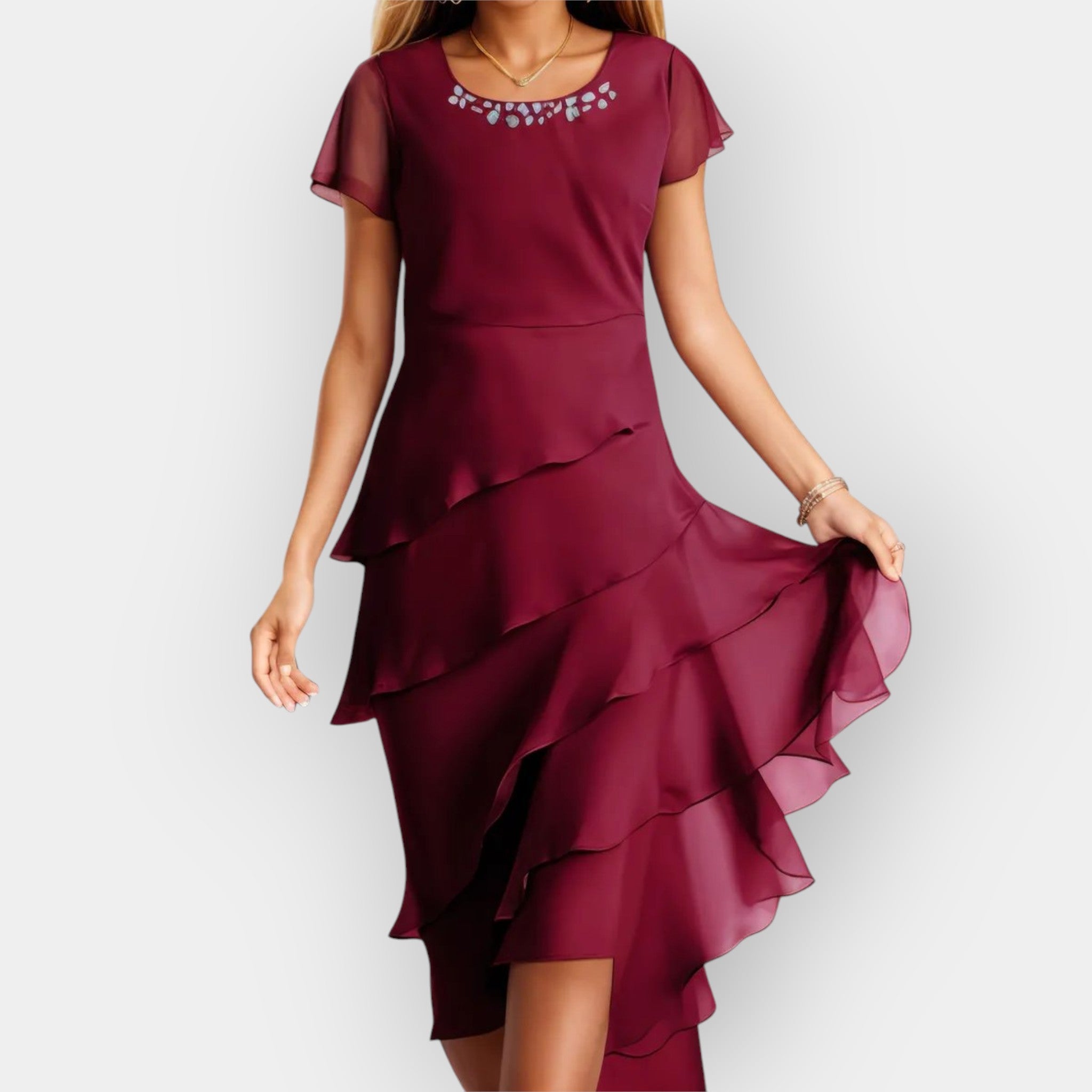 Adeele | Rochie din șifon, ușoară și elegantă