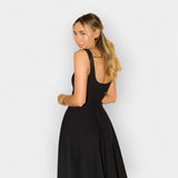 Siret | Rochie midi, cu decolteu pătrat și siluetă A-line