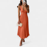Adriana | Pleated, flowy, and elegant maxi dress