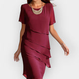Brielle | Elegant chiffon dress, light and refined