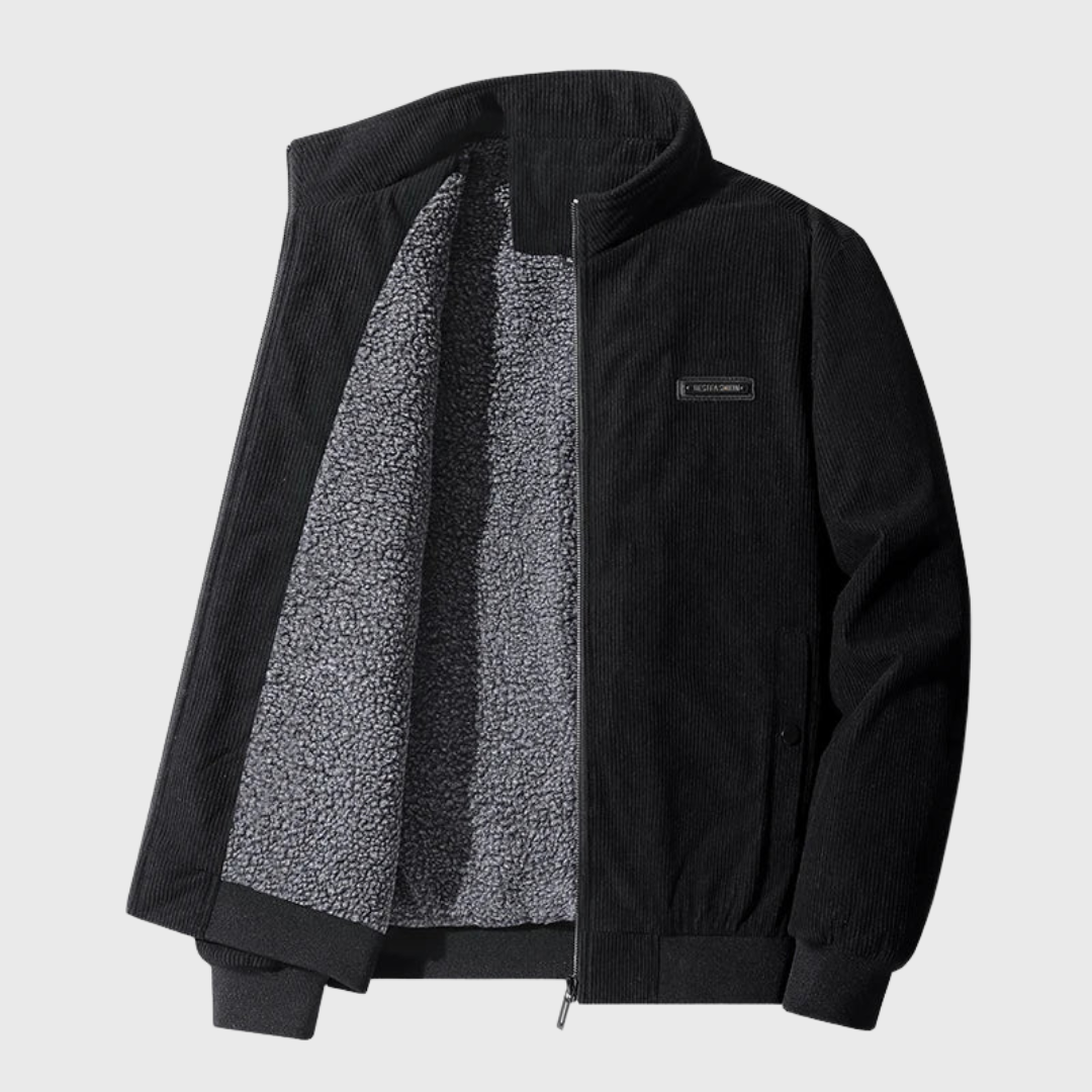 Oskar | Jachetă din velur cu căptușeală fleece