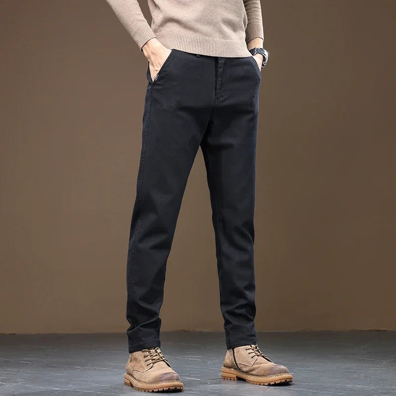 Keld | Pantaloni naturali cu picior drept Keld
