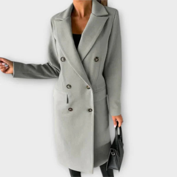 Judite | Palton din lână monobuton elegant Judite