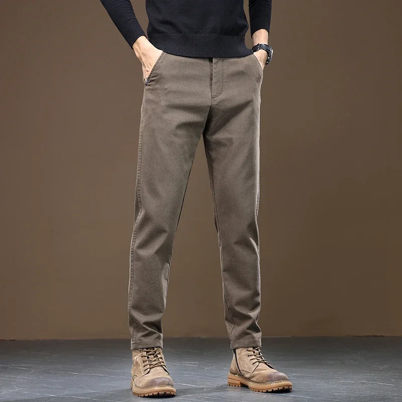 Keld | Pantaloni naturali cu picior drept Keld