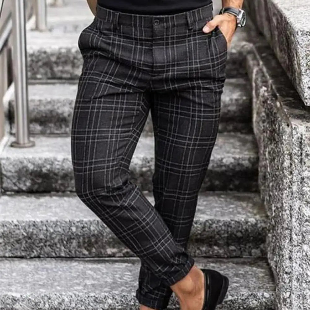 Ståle | Pantaloni largi în carouri Ståle