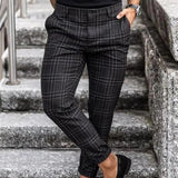 Ståle | Pantaloni largi în carouri Ståle