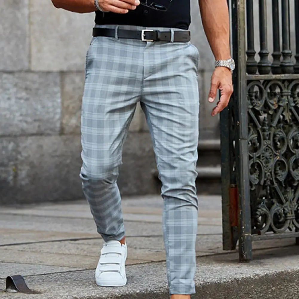 Ståle | Pantaloni largi în carouri Ståle
