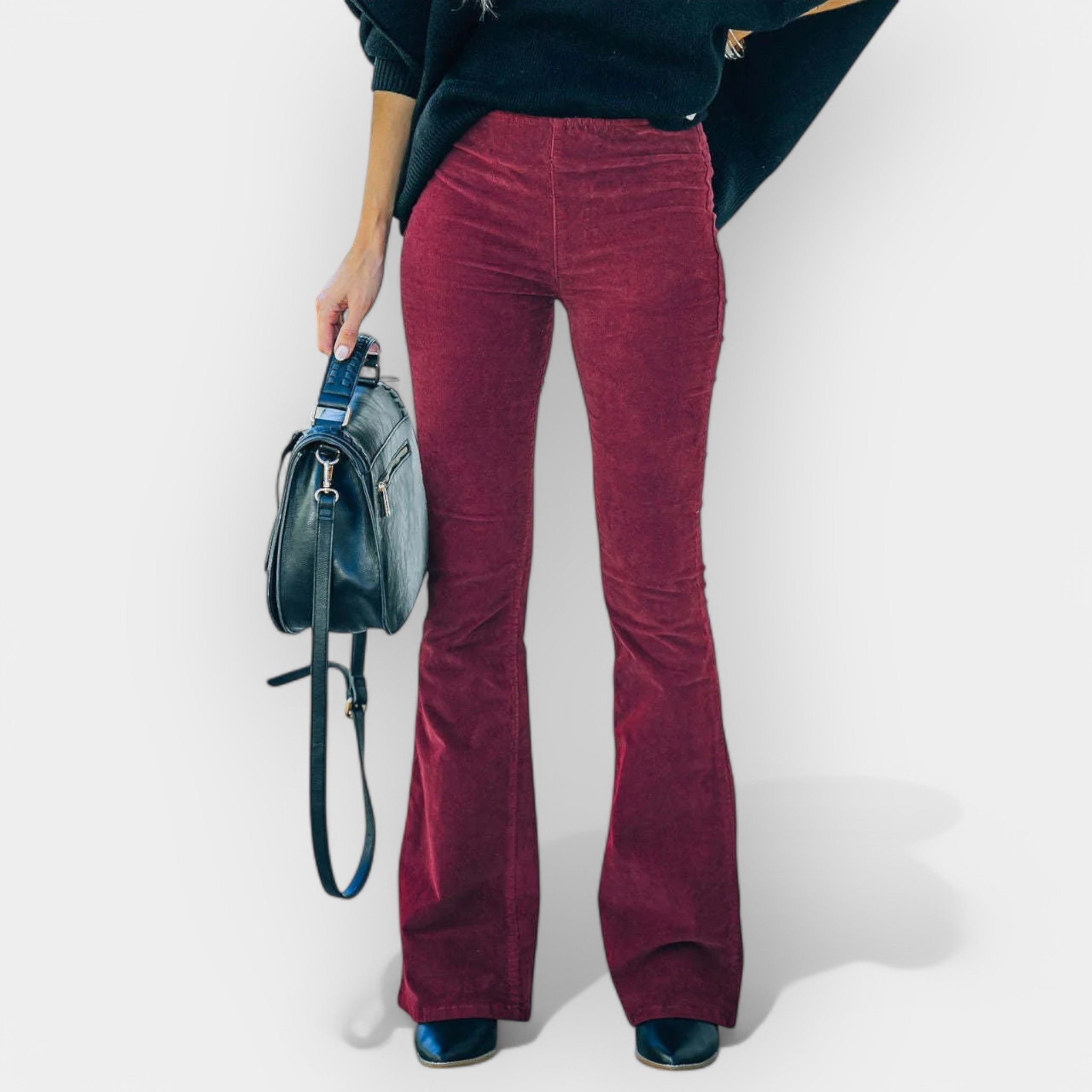 Amélie | Pantaloni cu talie înaltă în formă de clopot Amélie