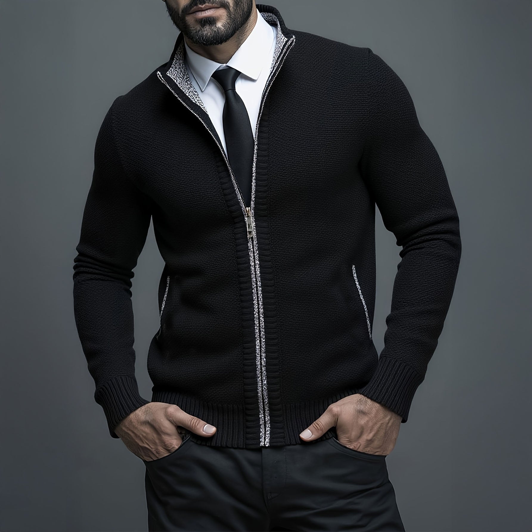 Leandro | Vestă de lux cu fermoar Leandro