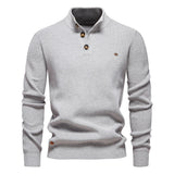 Konrad | Pulover elegant bărbătesc cu design cu nasturi Konrad