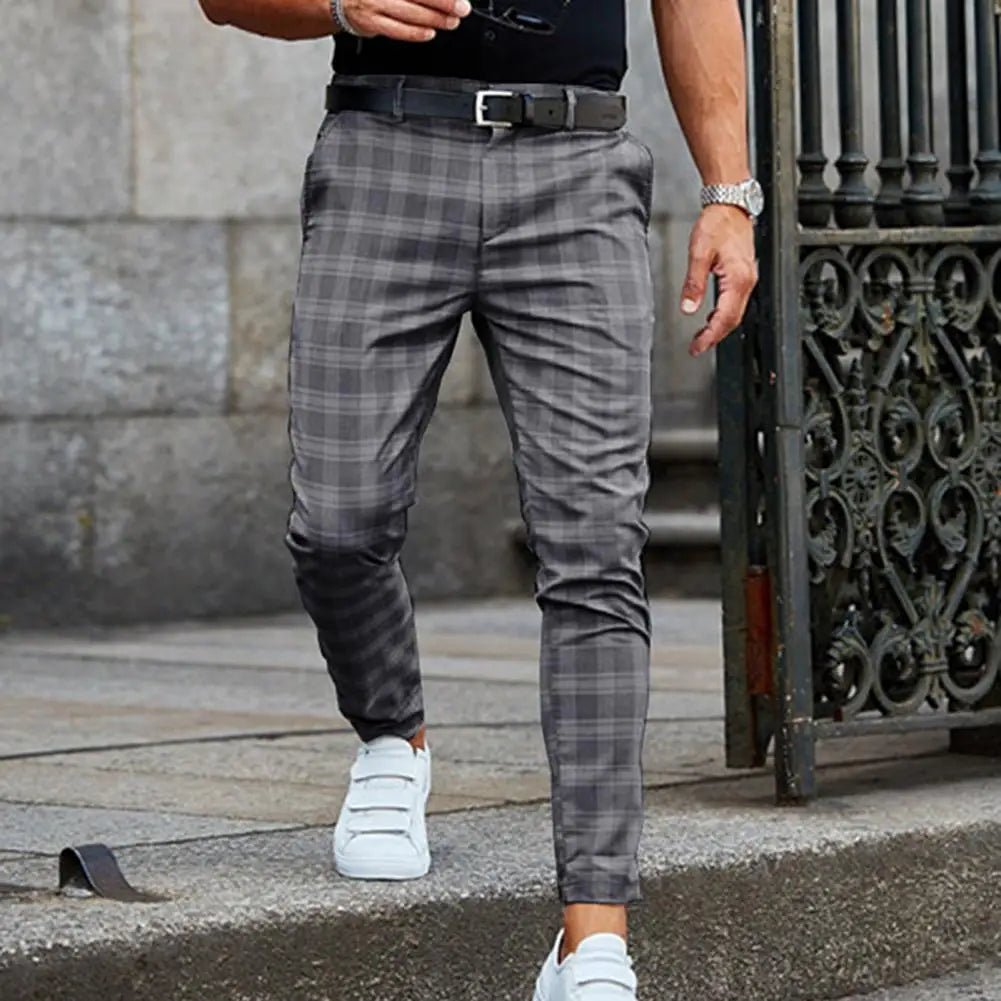 Ståle | Pantaloni largi în carouri Ståle