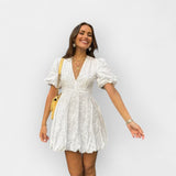 Elisa | Light white dress, romantic and timeless