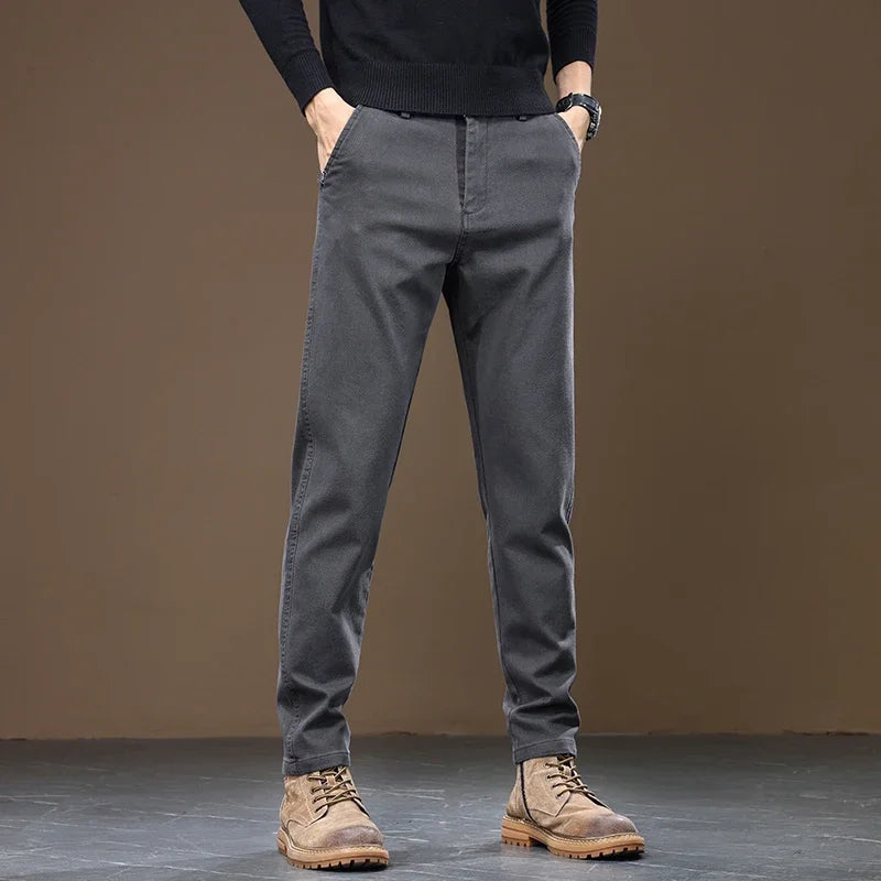 Keld | Pantaloni naturali cu picior drept Keld