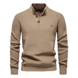 Konrad | Pulover elegant bărbătesc cu design cu nasturi Konrad