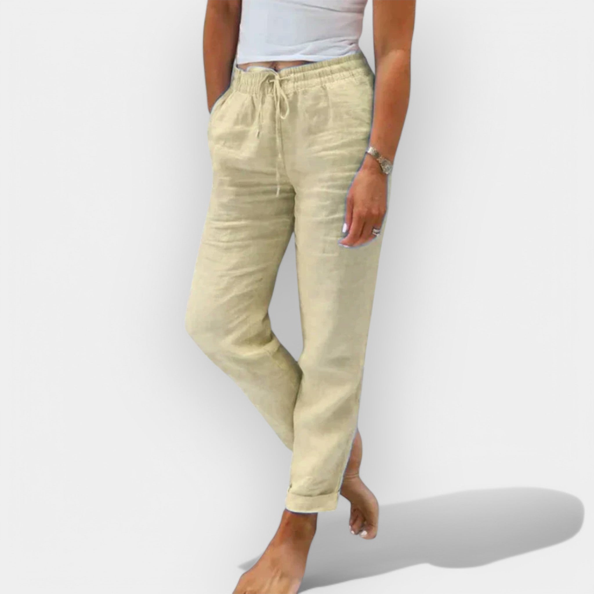 Diana | Pantaloni de in ușori de vară Diana