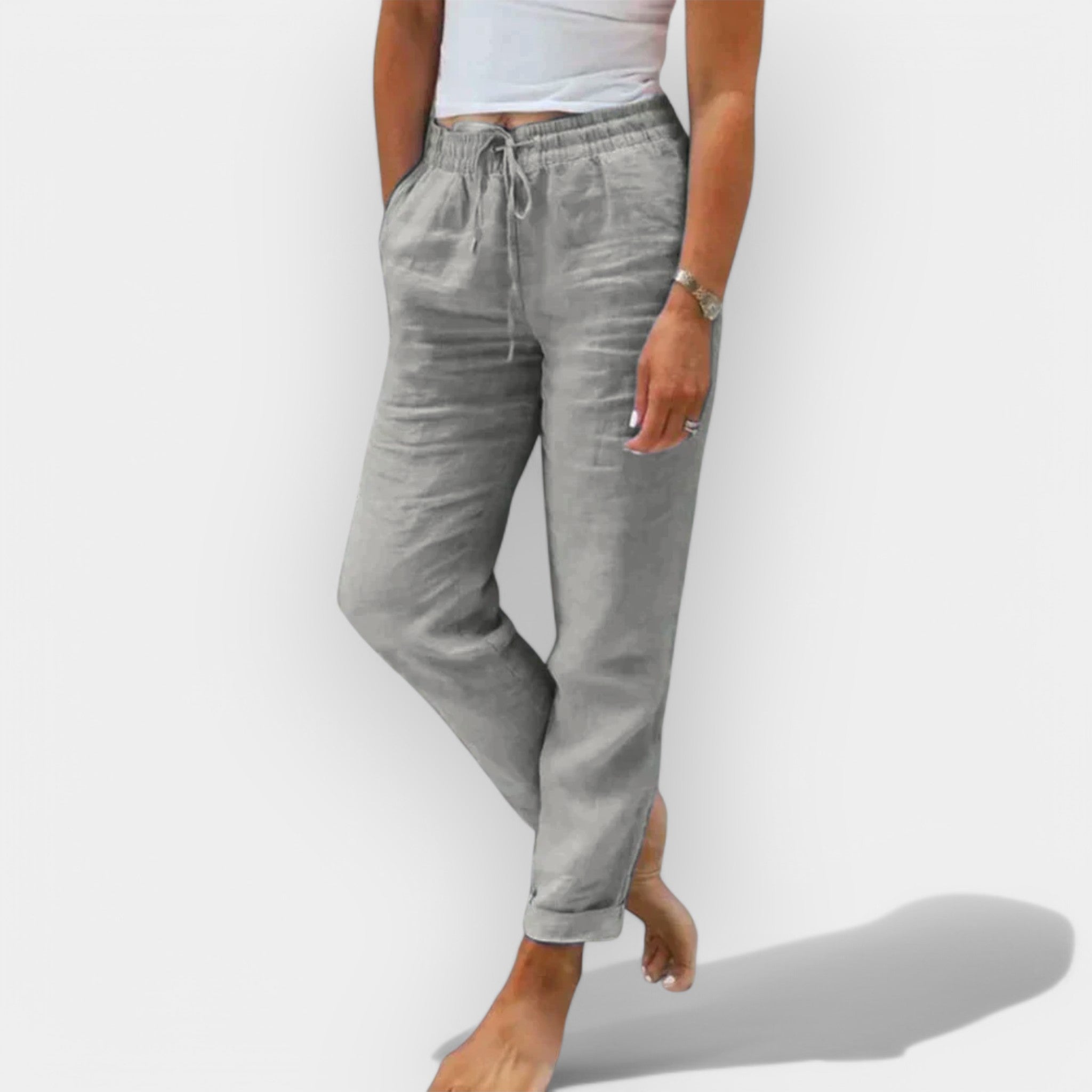 Diana | Pantaloni de in ușori de vară Diana