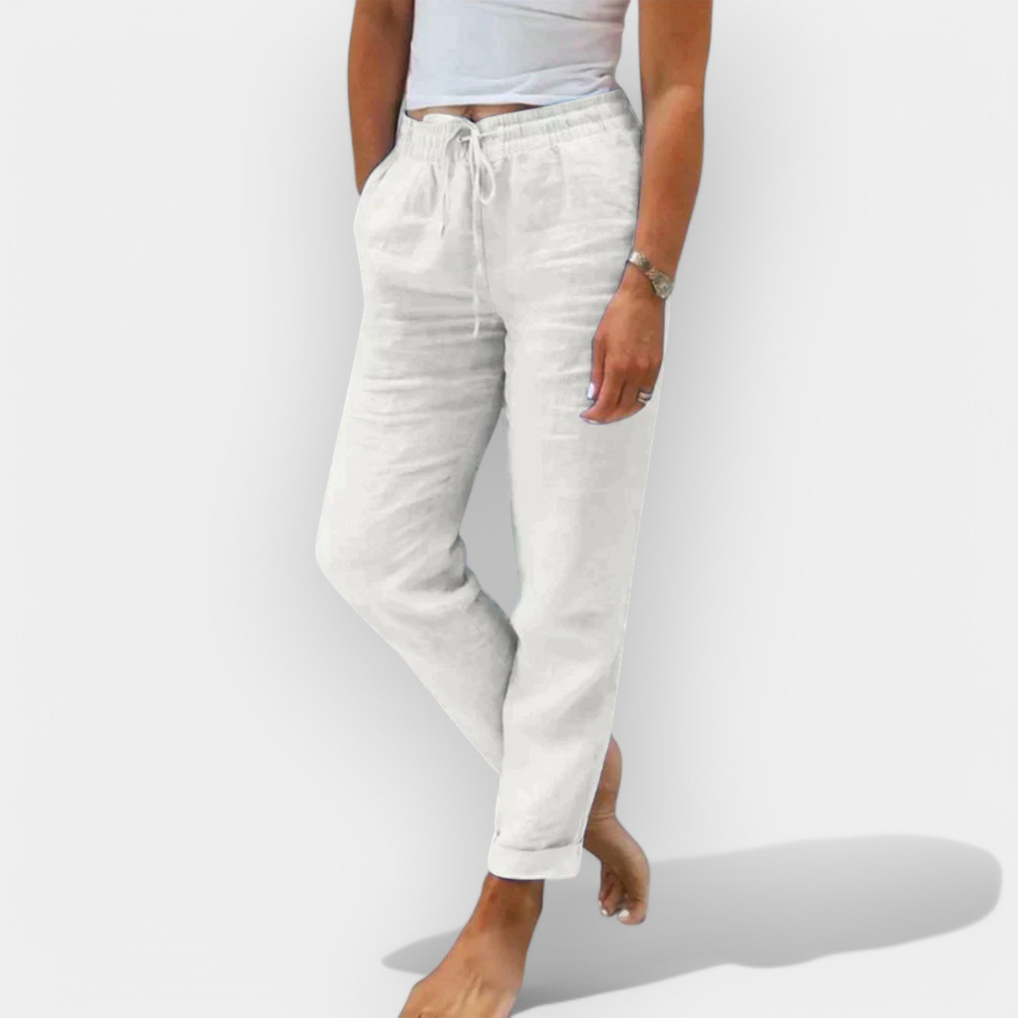 Diana | Pantaloni de in ușori de vară Diana
