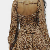 Teresa | Rochie romantică cu mânecă scurtă bufantă
