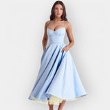 Olivia | Rochie midi cu linie elegantă