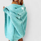Moonika | Cardigan tricotat confortabil cu glugă Moonika