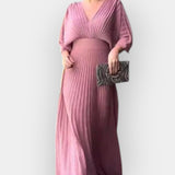 Anya | Pleated dress, with an elegant silhouette and graceful movement