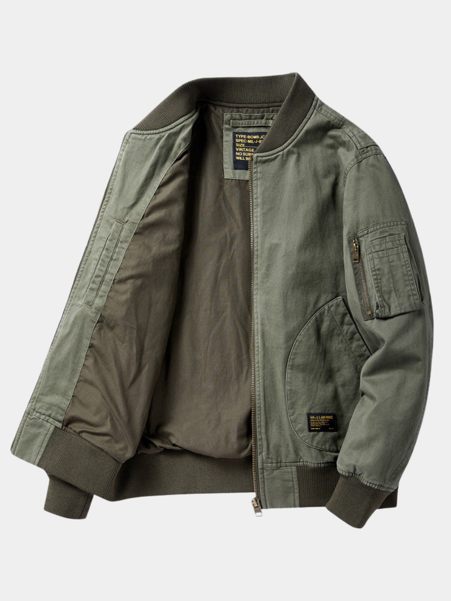 Halvar | Bomber jacket cu nervuri Halvar