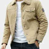 Leif | Men's Sherpa Lined Cotton Jacket