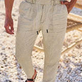 Nichols | Pantaloni largi de in cu șnur Nichols