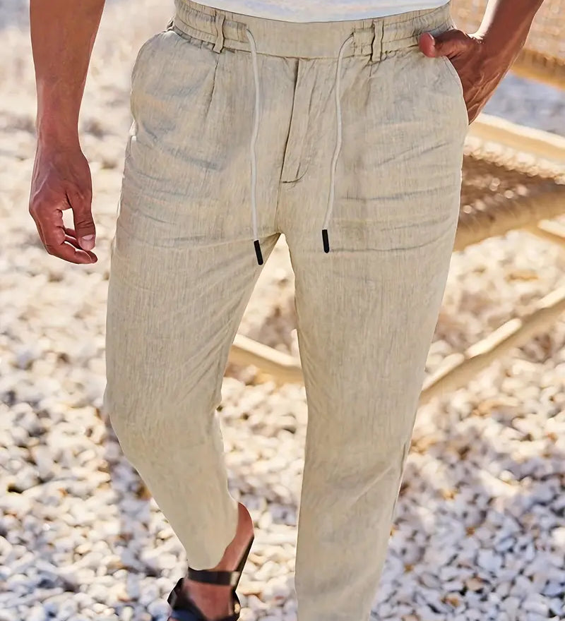 Nichols | Pantaloni largi de in cu șnur Nichols