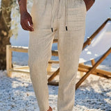 Nichols | Pantaloni largi de in cu șnur Nichols