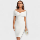Ofélia | Rochie elegantă, cu decolteu în V