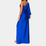 Carolina | One-shoulder maxi dress with a high slit